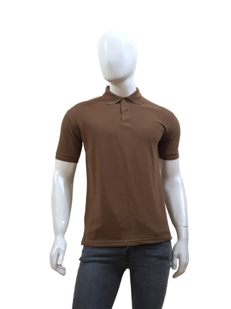 Plain Beige Polo Shirt